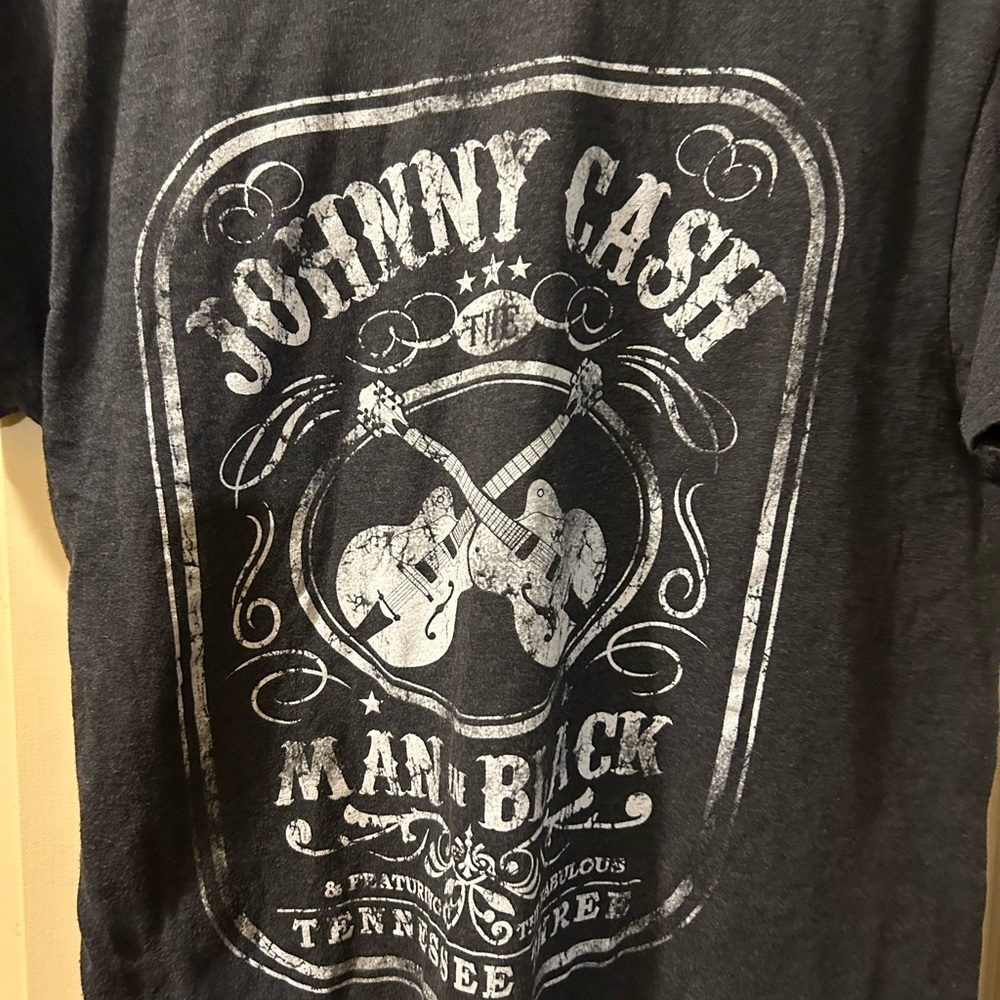 LG Johnny Cash Graphic Tee - Dark Gray - Picture 2 of 4